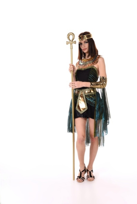 Beautiful girl Any Moloko toys her pussy while wearing a cosplay outfit