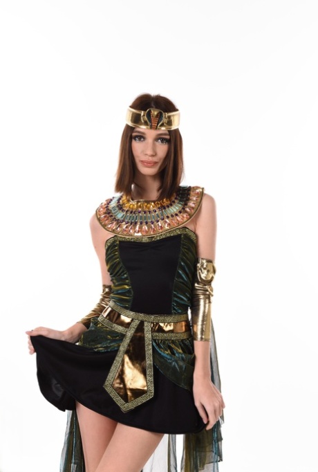 Beautiful girl Any Moloko toys her pussy while wearing a cosplay outfit