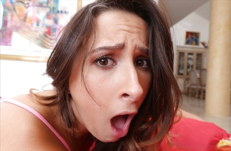 All natural bombshell Ashley Adams enjoying a throbbing monster cock