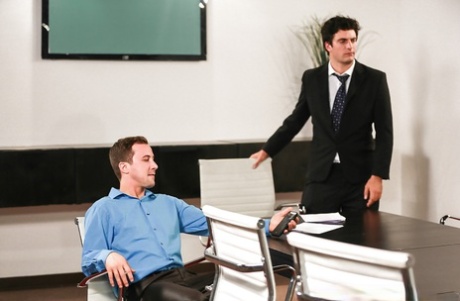 Big boobed boss lady Ava Addams fucking make subordinate in office