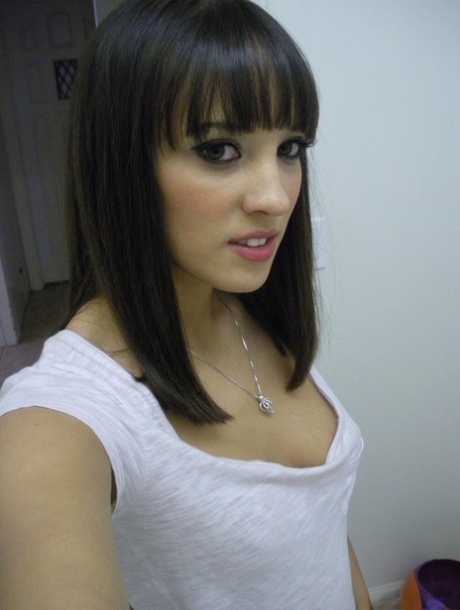 Ex-girlfriend Nadia Aria undresses in bathroom mirror while taking self shots