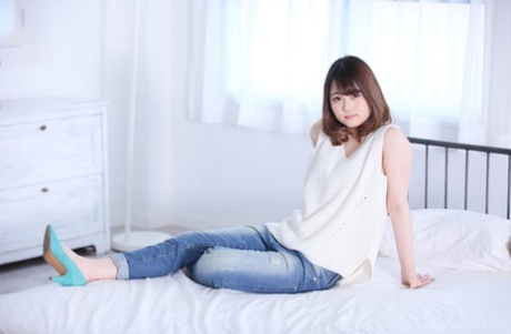 Small boobed Japanese teen Reira Kitagawa gets her bush demolished