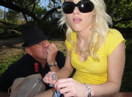 Hardcore fucking with a wild and nasty blonde chick Rebecca Blue