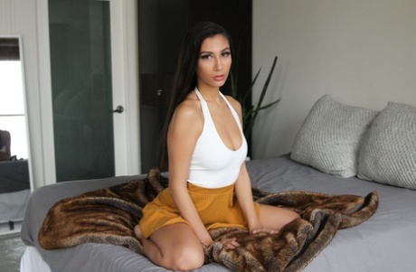 Lovely teen with a big booty Gianna Dior enjoys POV sex and takes a facial