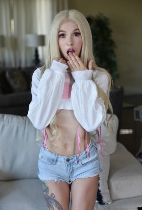 Little teen Kenzie Reeves gives an IR footjob before humping a BBC in POV