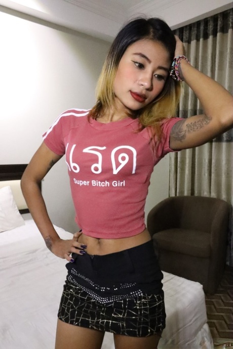 Skinny amateur teen Tin gets her innocent Asian pussy fucked in POV