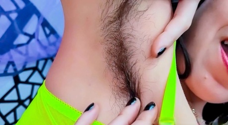Hot brunette Little Puck gets creampied while enjoying hardcore POV sex