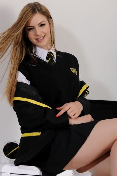 College Uniform starring Stella Cox Nude Pictures